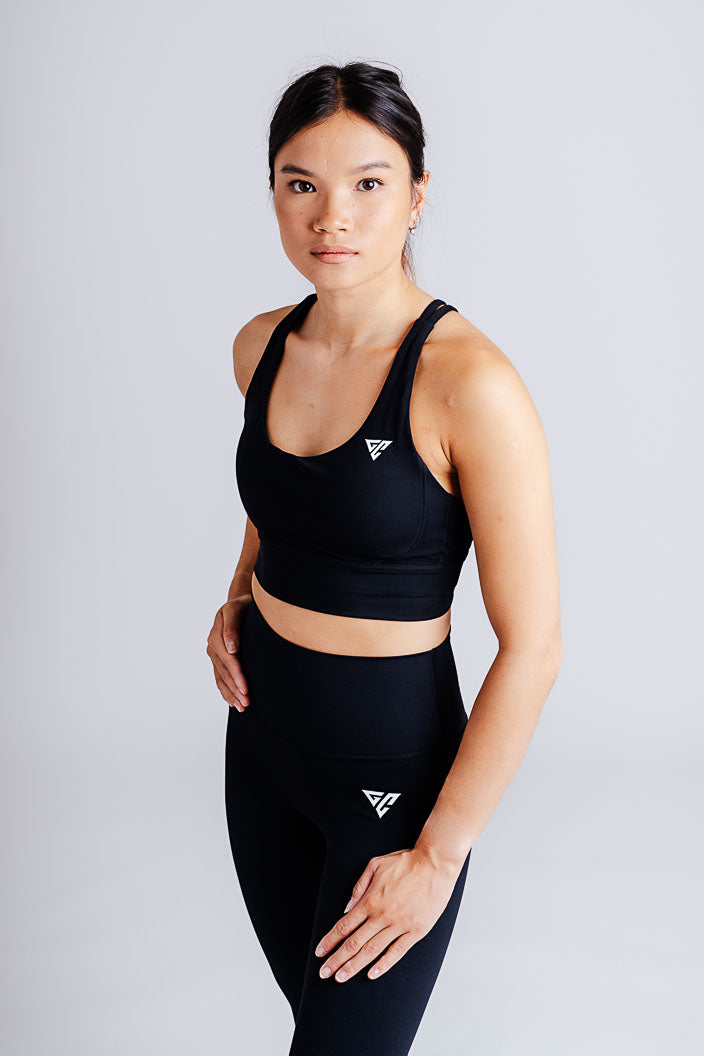 Midnight Black Flexi Sports Bra