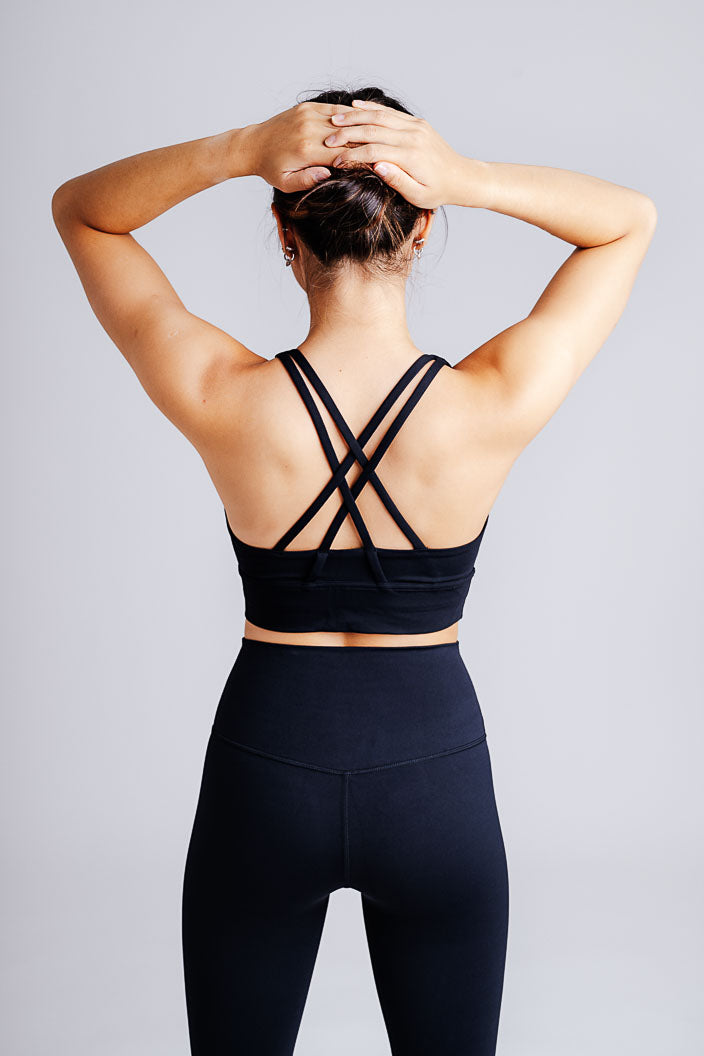 Midnight Black Flexi Sports Bra