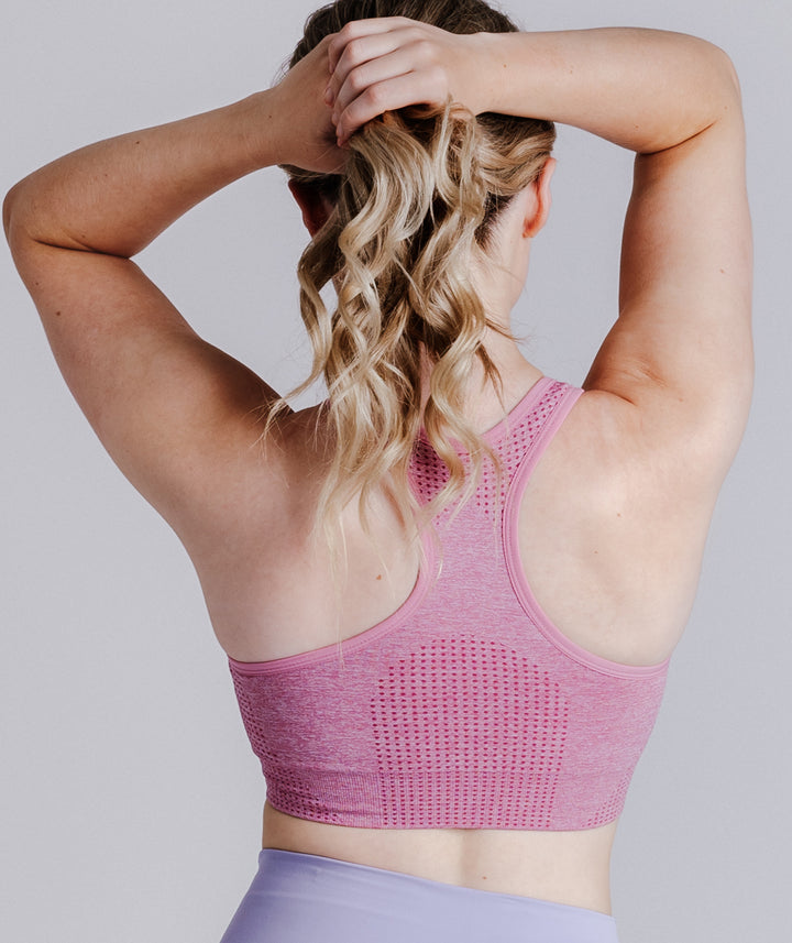 Coral Pink Resist Sports Bra