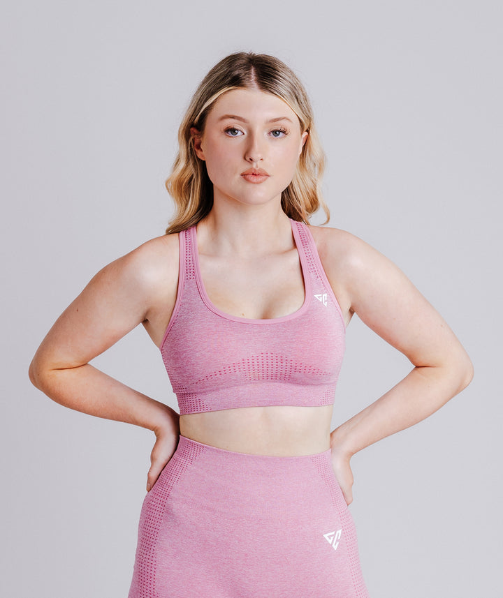 Coral Pink Resist Sports Bra