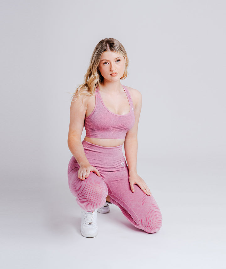 Coral Pink Resist Sports Bra