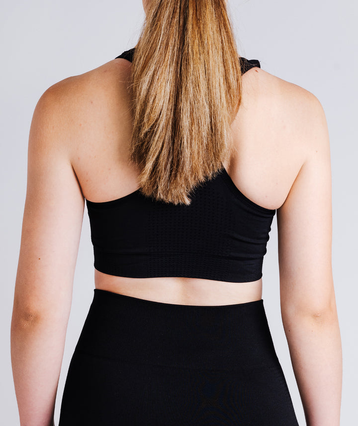 Raven Black Resist Sports Bra