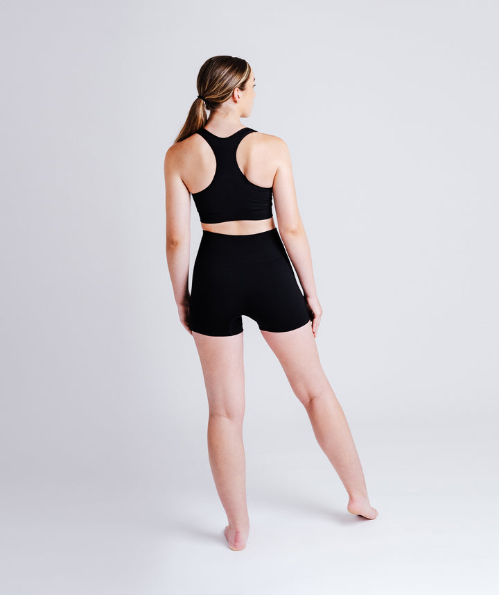 Raven Black Resist Sports Bra