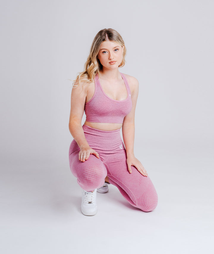 Coral Pink Resist Leggings