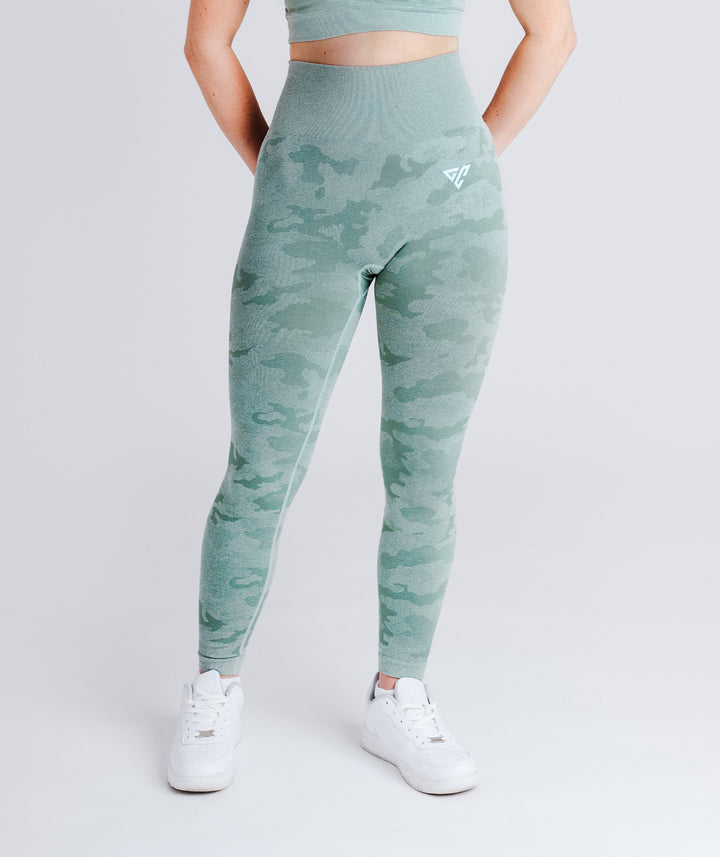 Green Camo Leggings