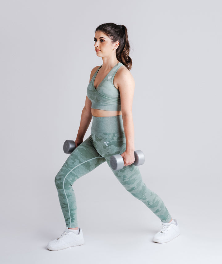 Green Camo Leggings