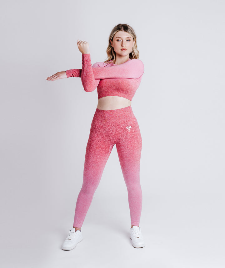 Lotus Pink Ombre Leggings