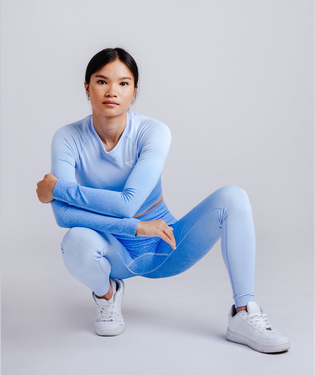 Polar Blue Ombre Leggings – gymchicclothing